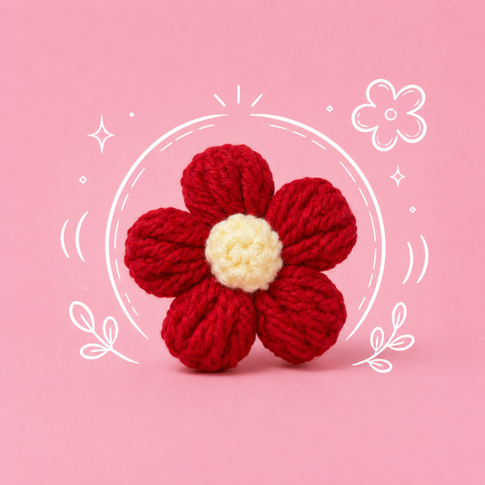 可愛小花（紅）