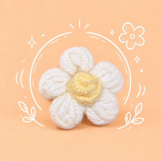 可愛小花-米白